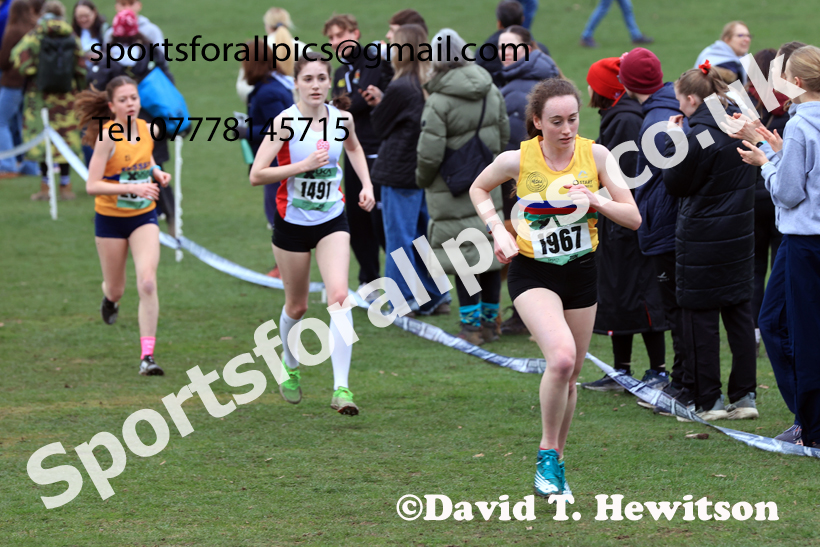Womens Under-20s 2026 UK CAU Inter Counties Cross Country, Wollaton Park, Nottingham. Photo: David T. Hewitson/Sports for All Pics